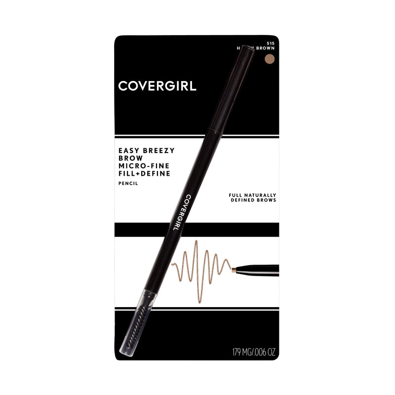 [Australia] - COVERGIRL Easy Breezy Brow Micro-Fine + Define Pencil, Honey Brown, 0.03 Pound (packaging may vary) Pack of 1 