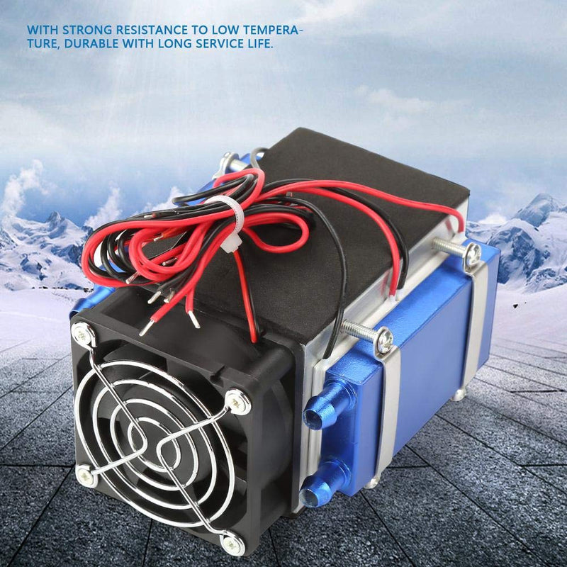 [Australia] - Semiconductor Cooler DC 12V 4/6 Chip Semiconductor Refrigeration Machine Cooler DIY Radiator Air Cooling Device(DC 12V 4 Chip) DC 12V 4 Chip 