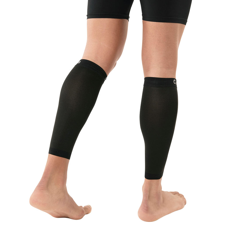 [Australia] - Copper Compression Calf Sleeves - Footless Compression Socks for Running, Cycling, & Fitness. Support and Relief from Shin Splints, Varicose Veins, Sore Muscles + Joints, Sprains, Strains (1 PAIR - M) Medium (1 Pair) 