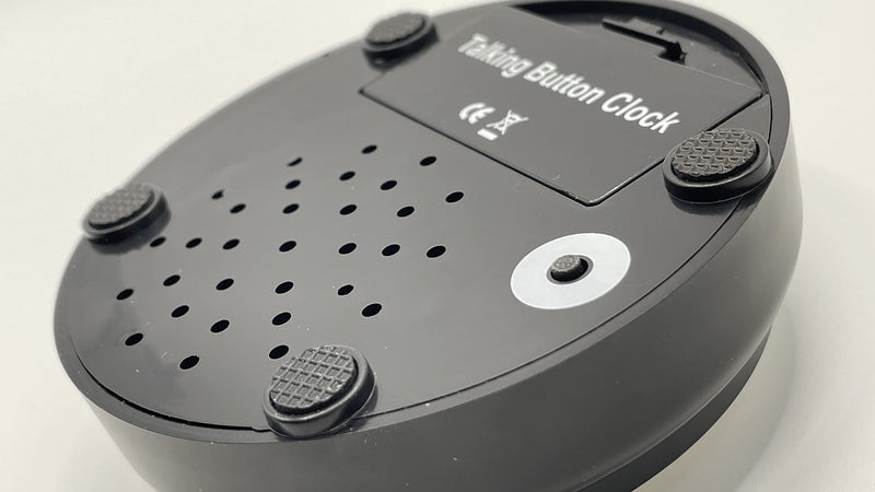 [Australia] - Bejamy Talking Alarm Clock for The Blind, Talking Clock for Low Vision & People Visually Impaired, Talking Clock as Gift for Mother & Father, Seniors & Elderly People (White Button) White Button 