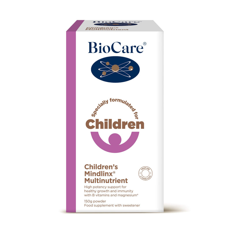 [Australia] - BioCare Children's Mindlinx Multinutrient | High Potency Support For Growth And Immunity | With B Vitamins And Magnesium | Suitable From Age 3 | Suitable For Vegetarians And Vegans | 150g Powder 
