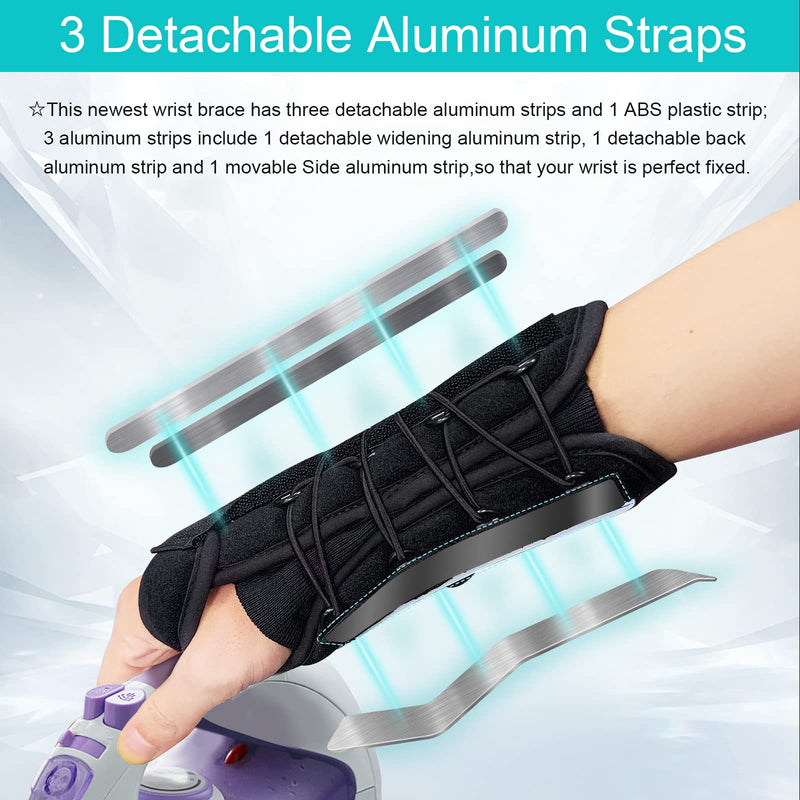 [Australia] - TANDCF bestlife Unisex Universal Wrist Lacer Wrist Brace for Carpal Tunnel Syndrome & De Quervain’s Syndrome,Adjustable Night Wrist Support Brace with Splints Right Hand For Women & Men,Great for Wrist Pain,Sprain,Sports Injuries,Joint Instability,Arth... 