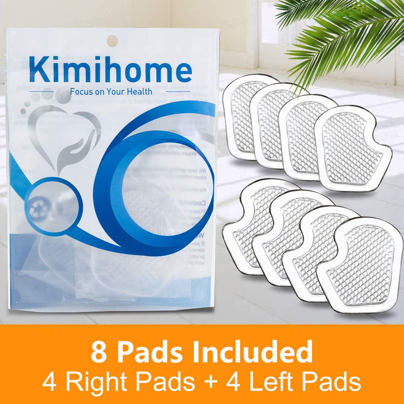 [Australia] - Kimihome Sesamoiditis Pads, 8 Pieces of Gel Metatarsal Cushions, Ball of Foot Cushion Protect and Relieve Metatarsal, Sesamoid, Ball of Foot Pain - 4 Pairs 