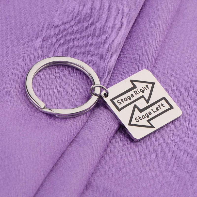 [Australia] - KUIYAI Theater Keyring Stage Right Stage Left Keychain Musical Theater Gift 