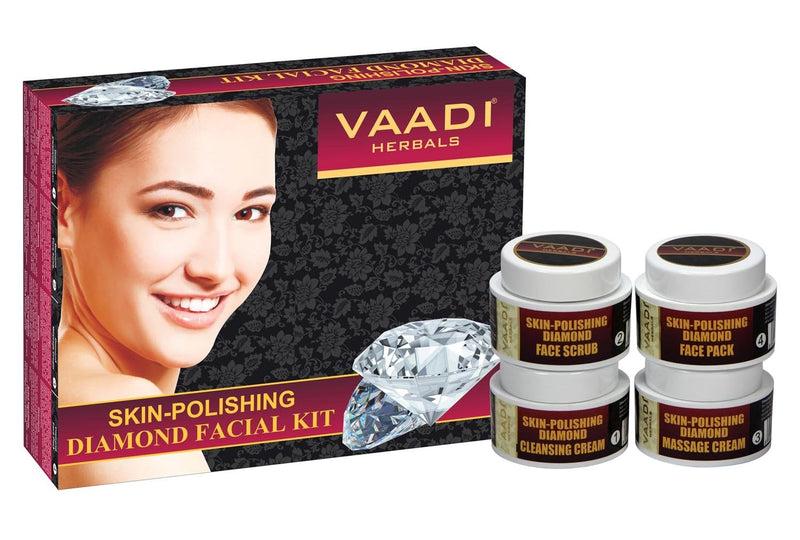 [Australia] - Vaadi Herbals Skin-Polishing Diamond Facial Kit For All Skin Type 70 gms 