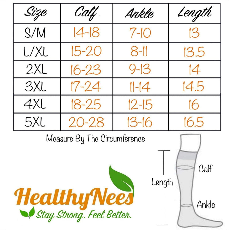[Australia] - HealthyNees 2 Pairs Set Closed Toe 20-30 mmHg Zipper Compression Fatigue Swelling Circulation Knee Length Socks (Large/X-Large (2 Pair), Black) Large/X-Large (2 Pair) 