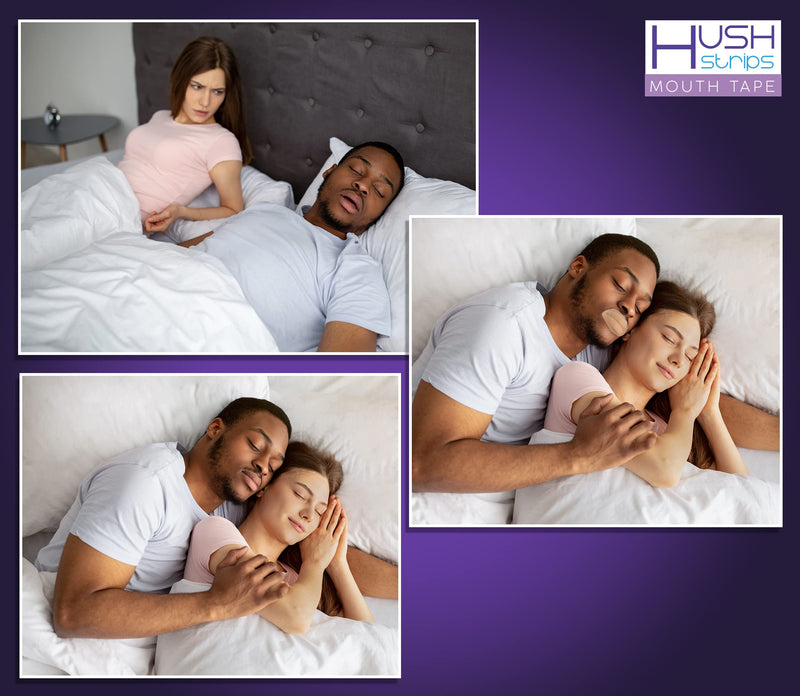 [Australia] - HUSH STRIPS 32 strips-"Made in Korea"Original and Snore Reducing Strips - Improve Sleep Quality with Professional Grade Mouth Strips - Snore Reducing mouth tape- Stop Mouth Breathing with Sleep Strips 