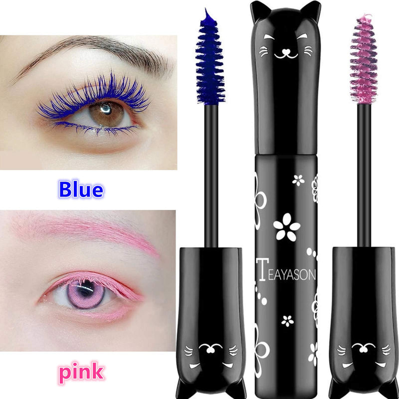 [Australia] - Cat eye mascara Eyes Makeup Color Mascara Waterproof Fast Dry Eyelashes Curling Lengthening Makeup Eye Lengthening, Lifting, Curling (6 color sets) 6 color sets 