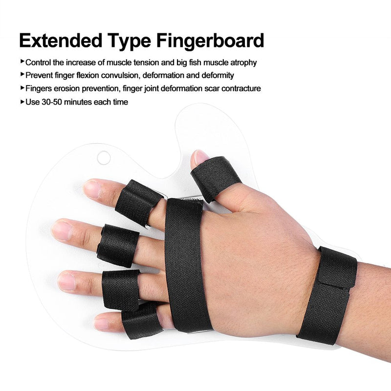 [Australia] - Finger Orthotics Fingerboard Hand Training Board Medical Training Device for Stroke Hemiplegia Finger Wrist Brace Training Rehabilitation Equipment(White) White 