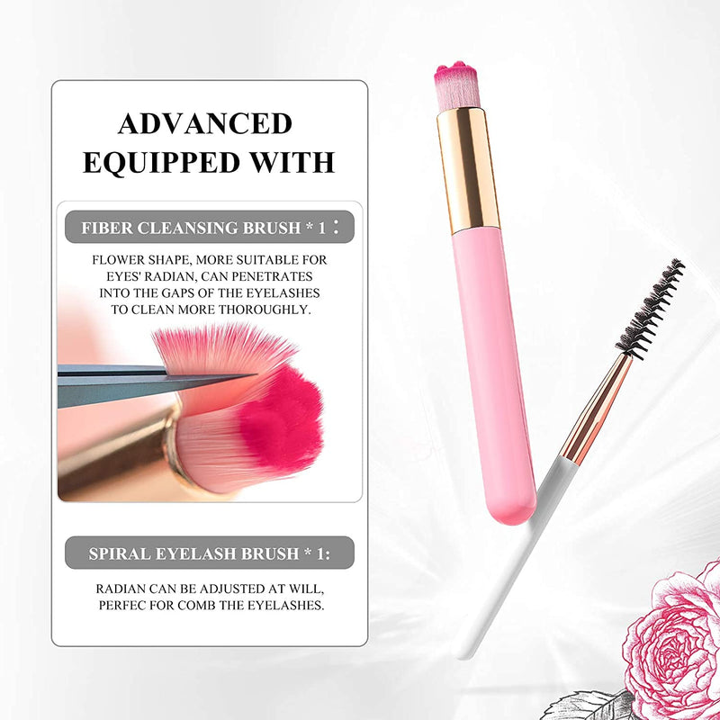 [Australia] - Eyelash Extension Shampoo & Brush + Mascara Wand,Eyelash Shampoo Foaming Cleanser for Professional Salon and Home Care,Wash for Extensions and Natural Lashes, Nourishing FormulaÔºà200ml/7fl.ozÔºâ 