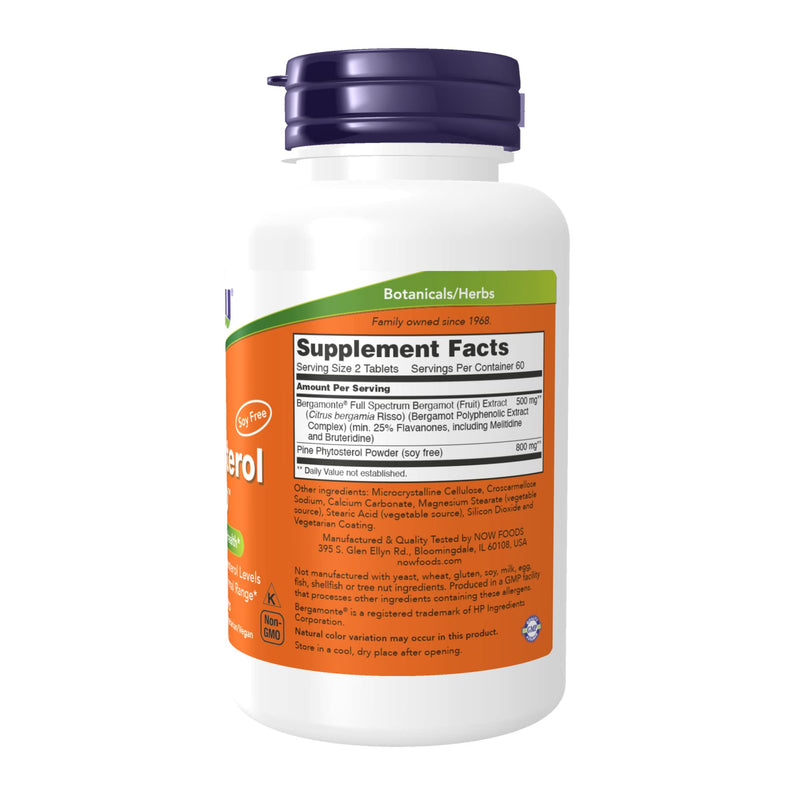 [Australia] - NOW Supplements, Cholesterol Pro™ with Bergamonte™ and Plant Sterols, Cardiovascular Health*, 120 Tablets 