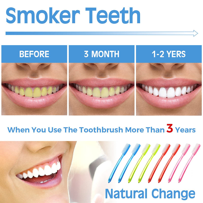 [Australia] - Extra Hard and Firm Toothbrush Huge Head Toothbrush Full Head Toothbrush Manual Toothbrush for Cleaning Tooth Stain Tooth Whitening Teeth Toothbrush (8) 8 