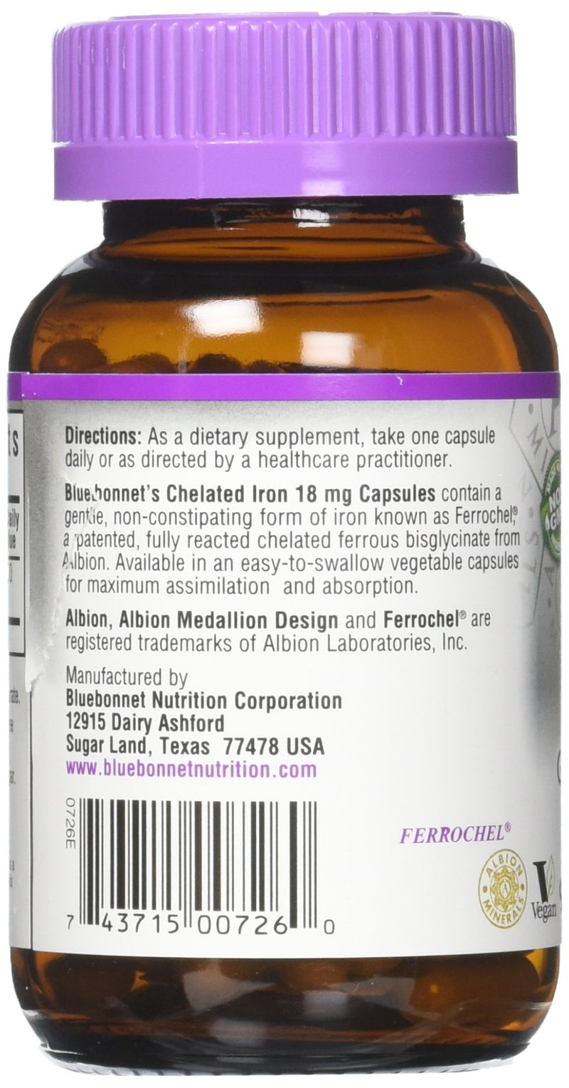 [Australia] - BLUEBONNET Nutrition Albion® CHELATED Iron 18 mg 