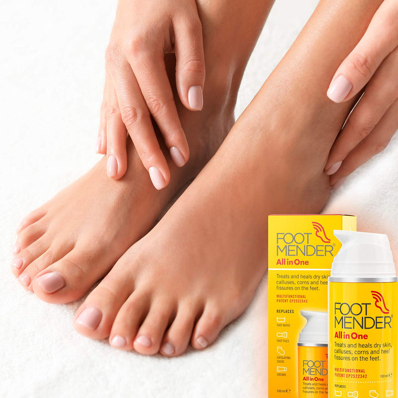 [Australia] - Footmender All in One | Treats and Heals Dry Feet, Hard Skin (calluses), Corns and Cracked Heels (Heel fissures) | Significant Effect After First Treatment | 100ml 