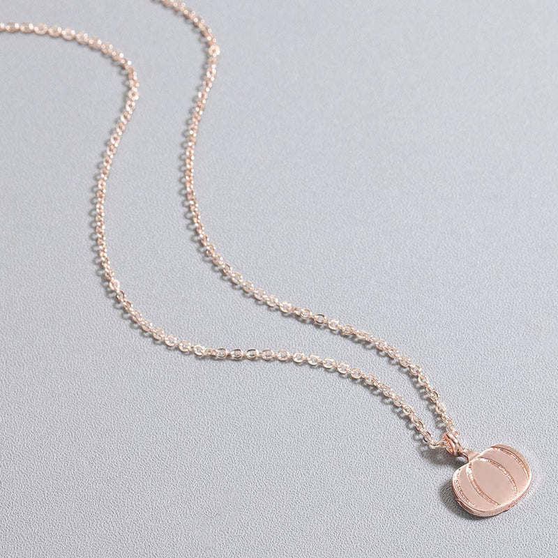 [Australia] - Dwcly Minimalist Hollow Basketball Pendant Necklace for Teens Sports Lover Friendship Gift rose gold 