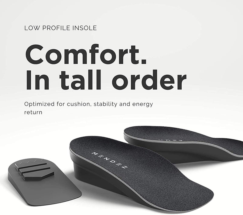 [Australia] - Mendez Premium Height Increase Insole - Advanced Comfort and Ergonomics, Shoe Lifts for Men & Women (Size 7 - 12), Heel Lifts for Shoes, Elevator Shoe, Height Increasing, 1.5 inch… 