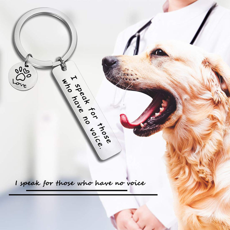 [Australia] - MYOSPARK Veterinarian Gifts Veterinary Medicine Graduation Gift Pet Owner Rescue Jewelry Gift for Vegan Vet Keychain 