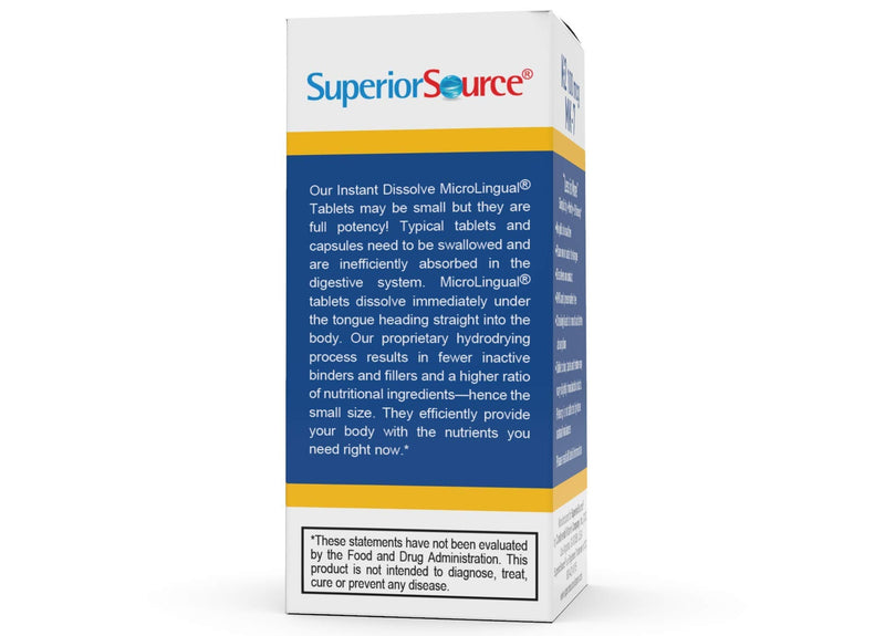 [Australia] - Superior Source Vitamin K2 MK-7 (Menaquinone-7), 100 mcg, Quick Dissolve Sublingual Tablets, 60 Count 