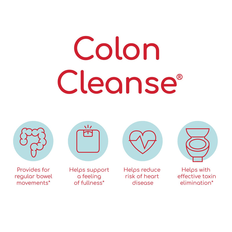 [Australia] - Health Plus Colon Cleanse - Natural Daily Fiber - Gluten Free, Detox, Heart Healthy (200 Capsules, 33 Servings) 