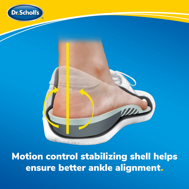 [Australia] - Dr. Scholl's Stabilizing Support Insole with Motion Control, Improves Posture, Arch Support and Balance (Men's 8-14) Stabilizing Support Men's 8 - 14 