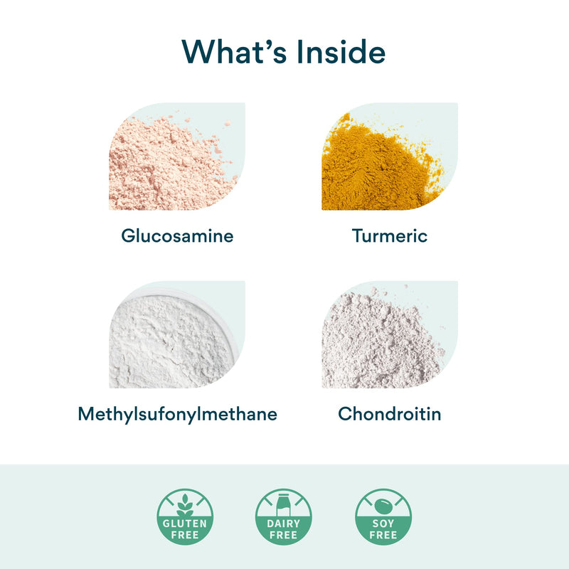 [Australia] - BetterVits Glucosamine Complex | Joints | Inflammation | Potent Doses | with Chondroitin, MSM, Turmeric 