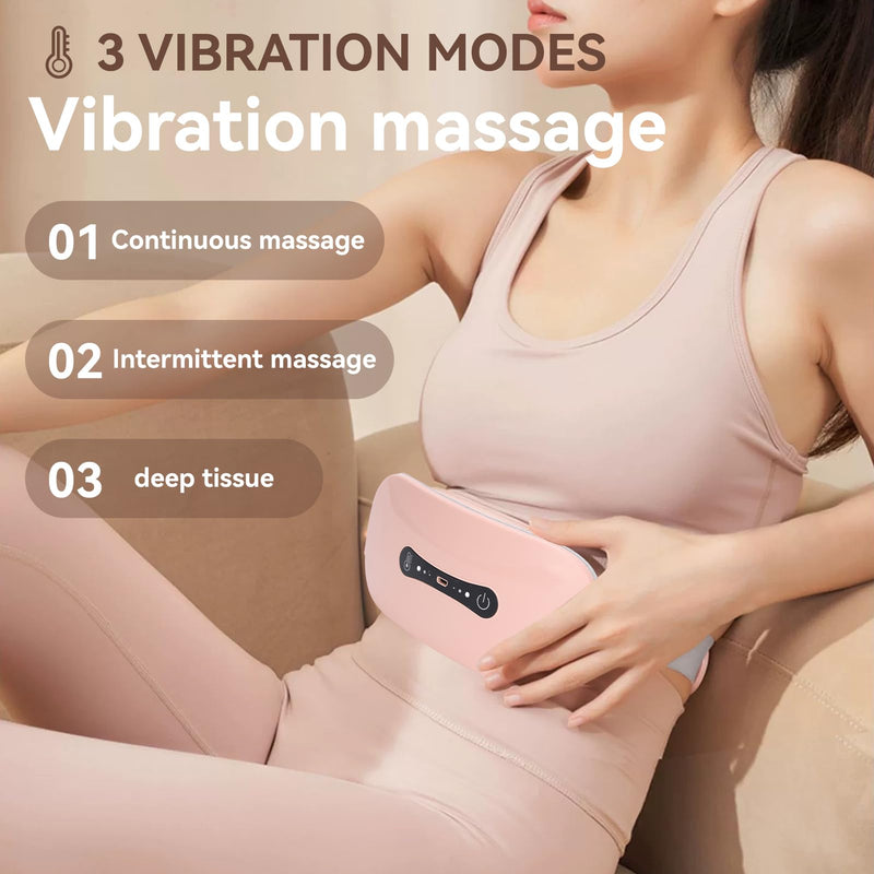 [Australia] - Menstrual Heating Pad, Electric Cordless Heating Waist Belt, Rechargeable Heated Massage Pad for Menstrual / Period, Stomachache, Back or Belly Pain Relief 