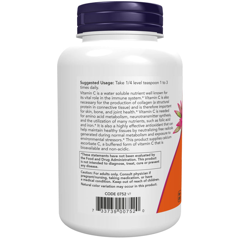 [Australia] - NOW Supplements, Calcium Ascorbate Powder, Buffered, Antioxidant Protection*, 8-Ounce 