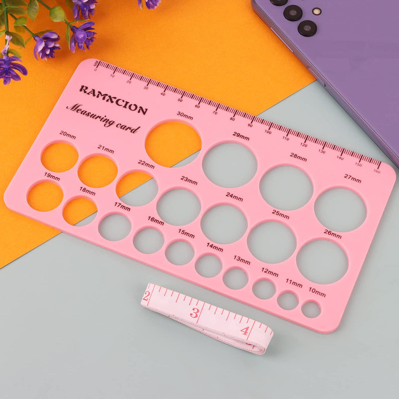 [Australia] - Nipple Ruler, Nipple Rulers for Flange Sizing Measurement Tool, Silicone & Soft Flange Size Measure for Nipples, Breast Flange Measuring Tool Breast Pump Sizing Tool - New Mothers Musthaves (Pink) Pink 