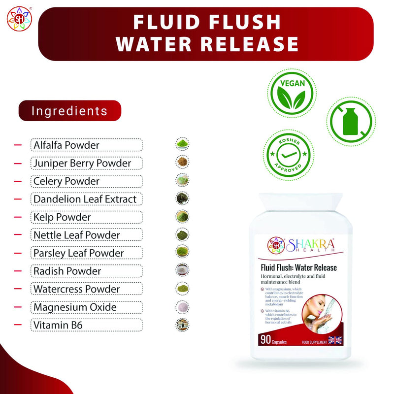 [Australia] - Fluid Flush: Water Release | Fluid Balance Support and Herbal Supplement - Spirituality, Science & Supplements by Shakra Health 