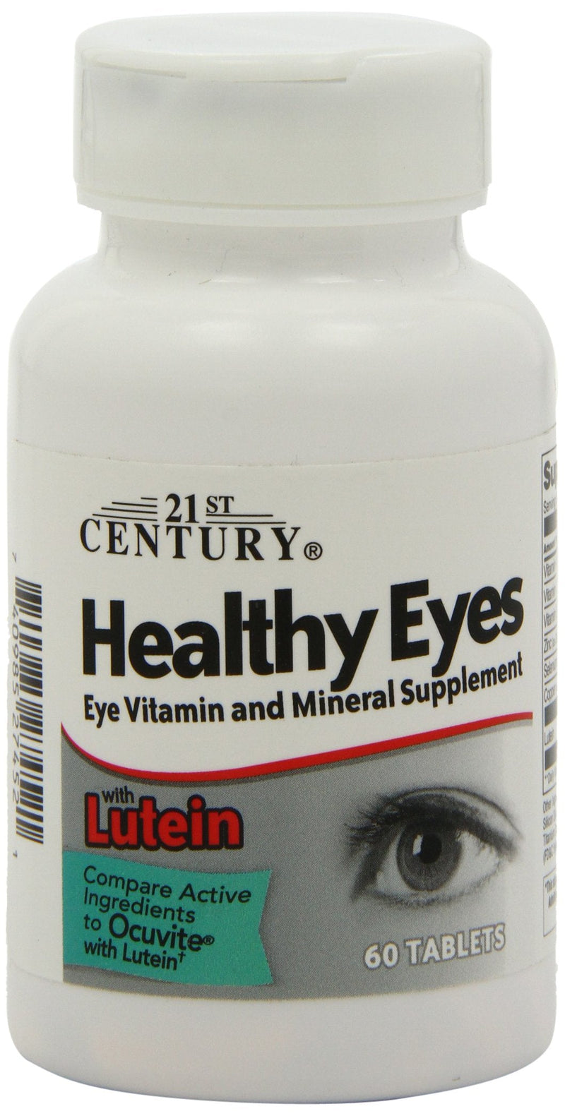 [Australia] - 21st Century Healthy Eyes with Lutein Tablets, 60 Count, White (27452) 