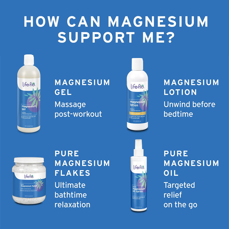 [Australia] - Life-Flo Pure Magnesium Oil | 100% Pure Magnesium Chloride Spray from Ancient Zechstein Seabed | For Relaxing & Rejuvenating Muscles & Joints | 8 oz 8 Fl Oz (Pack of 1) 