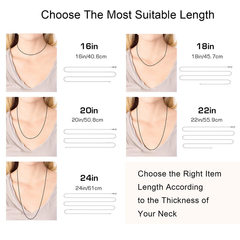 [Australia] - Jewlpire 925 Sterling Silver Chain Necklace Chain for Women Girls 1.1mm Cable Chain Necklace Upgraded Spring-Ring Clasp - Thin & Sturdy - Italian Quality 16/18/20/22/24 Inch 18.0 Inches 