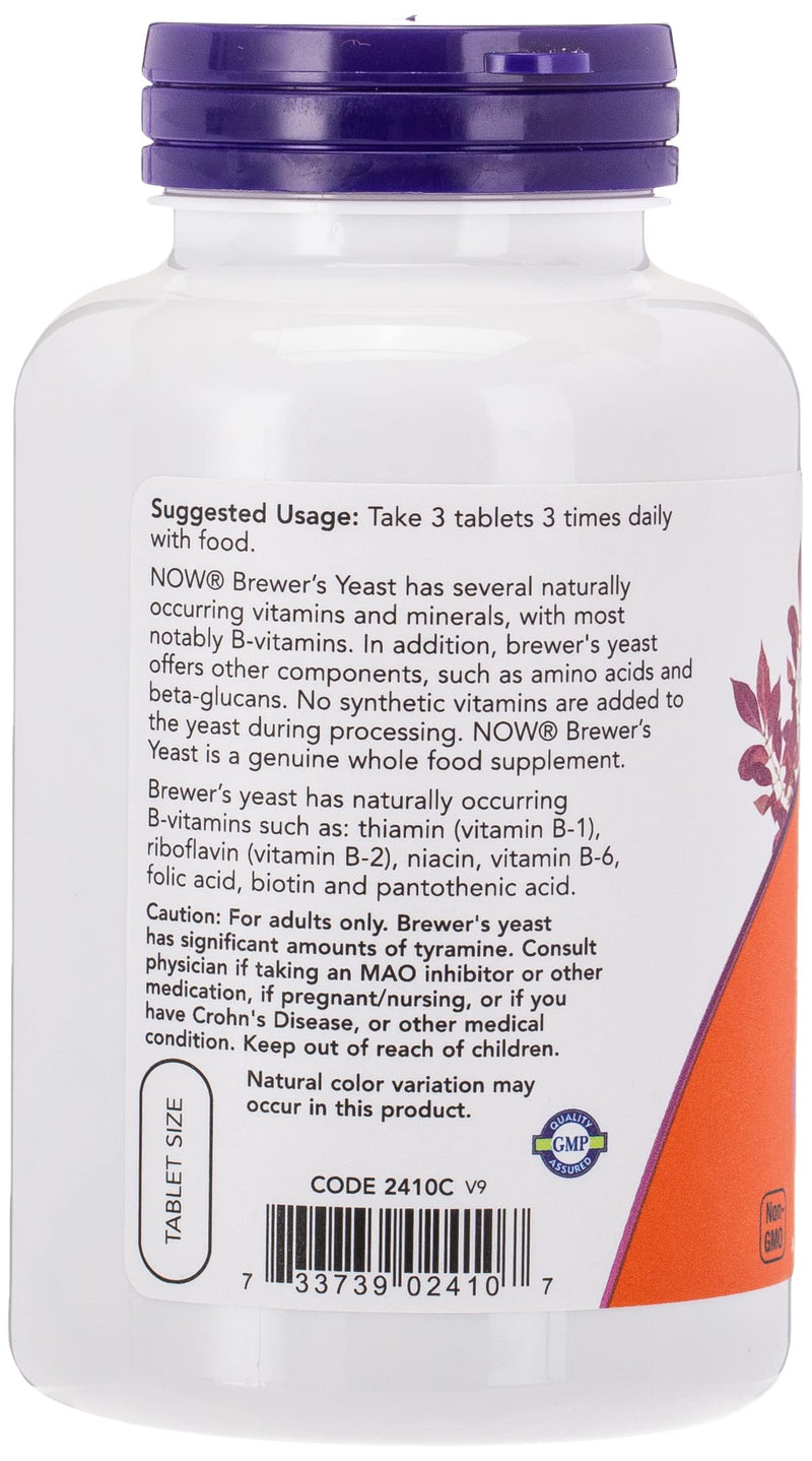 [Australia] - NOW Foods Brewer's Yeast 650 mg 200 Tabs 
