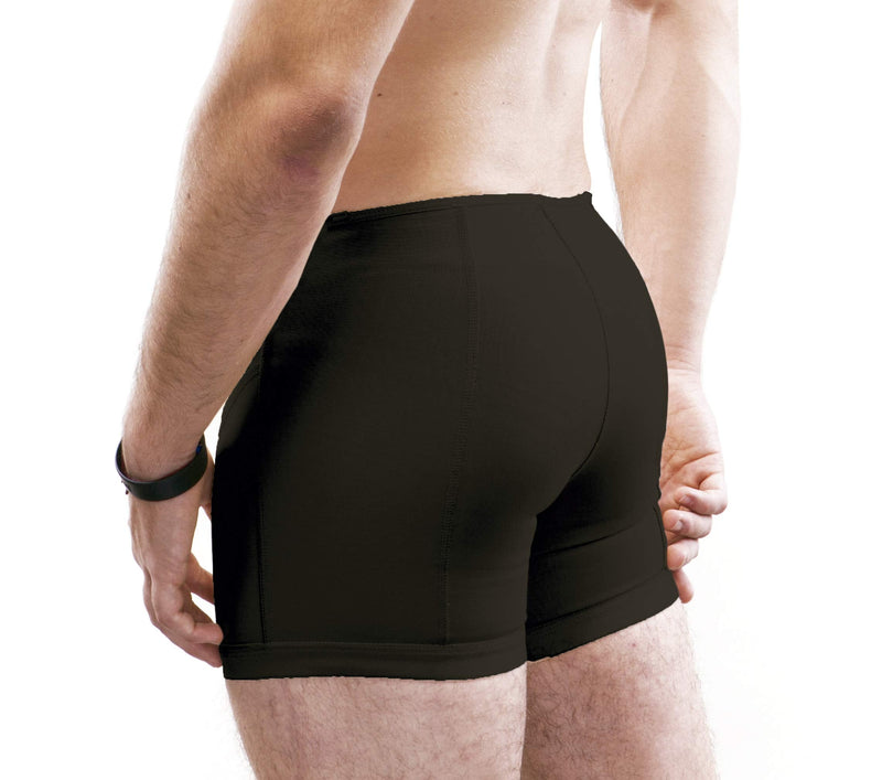 [Australia] - Inguinal Hernia Support Belt Invisible Underpants Compression Garment Truss Galess (Black, M) Black Medium (Pack of 1) 