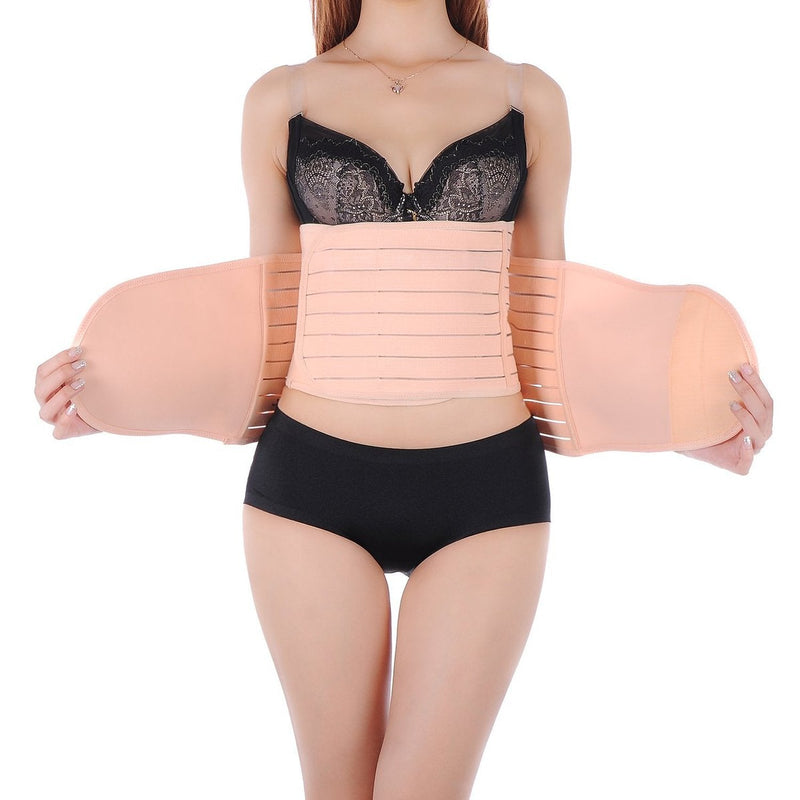 [Australia] - Healthcom 3 in 1 Postpartum Support Recovery Belt Breathable Elastic Adjustable Postpartum Recovery Support Girdle Belly After Birth Belly Band Waist Pelvis Belt Pregnancy Belly Wrap Abdominal Binder Body Shaper Postnatal Shapewear(Size:L) 