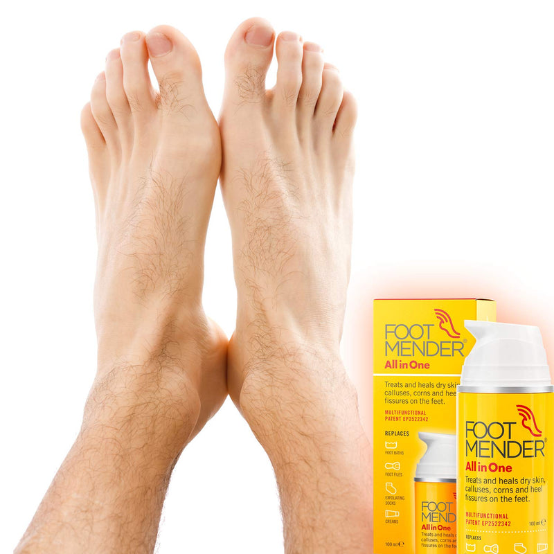 [Australia] - Footmender All in One | Treats and Heals Dry Feet, Hard Skin (calluses), Corns and Cracked Heels (Heel fissures) | Significant Effect After First Treatment | 100ml 