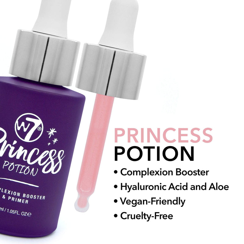 [Australia] - W7 Princess Potion Face Primer Drops - Purple Makeup Base Priming Formula For Flawless, Bright Skin - Vegan Makeup 