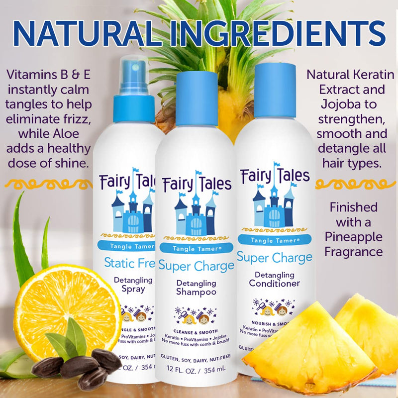[Australia] - Fairy Tales Tangle Tamer Detangling Conditioner for Kids - Ultra Moisturizing and  Anti Frizz Protection  - Paraben Free, Sulfate Free - 12 Oz 