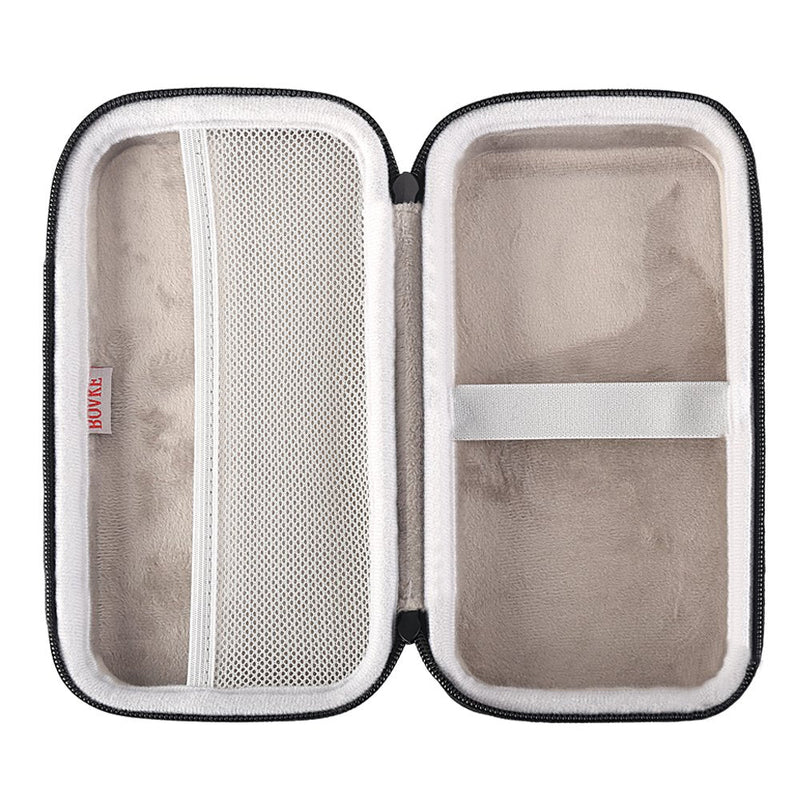 [Australia] - BOVKE Hard EVA Travel Case Replacement for YK15AB EMS TENS Unit Muscle Stimulator Electronic Pulse Massager, Extra Room for Battery Electrode Wires Pads User Manual Pads Holder and Gel, Black 