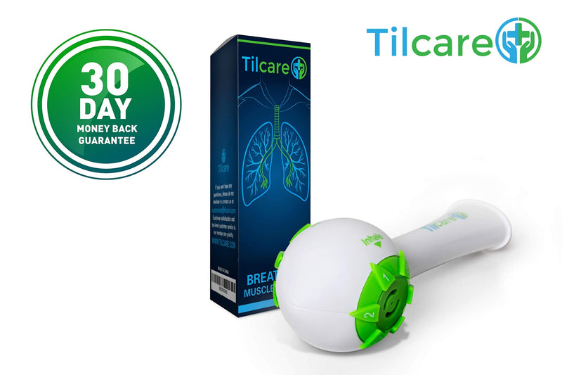 [Australia] - Inspiratory Expiratory Muscle Trainer by Tilcare - Perfect Breathing Exercise Device for Developing Strong Lungs - Lung Expander Exerciser That is a Great Drug-Free Therapy for COPD, CHF, or Dysphagia 