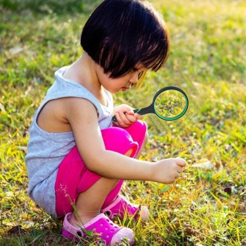 [Australia] - Magnifying Glass Kids, 5X and 10X Handheld Magnifying Glass 75mm Reading Magnifier for Book Newspaper Reading Insect Hobby Observation 