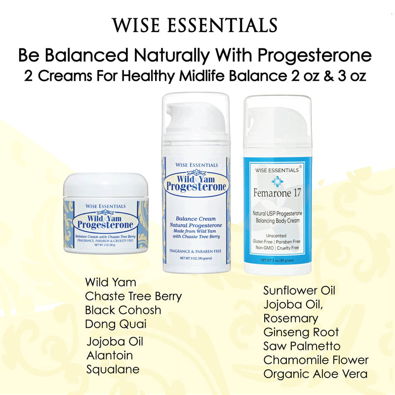 [Australia] - Progesterone Cream (Bioidentical) Paraben Free – Natural Balance Body Cream For Women in Midlife - Made with Wild Yam, Chaste Tree Berry Extract, Menopause Skin Cream Made in USA 