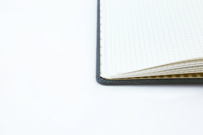 [Australia] - Dingbats - Wildlife Squared Medium Notebook, Grey Elephant, A5 - Hardcover Notebook - PU Leather - Perforated, Cream 100gsm Ink-Proof Paper 