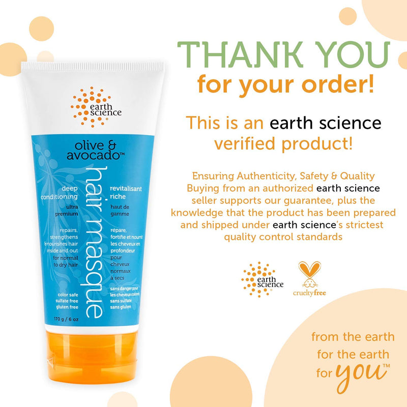 [Australia] - Earth Science Olive and Avocado Deep Conditioning Hair Masque 