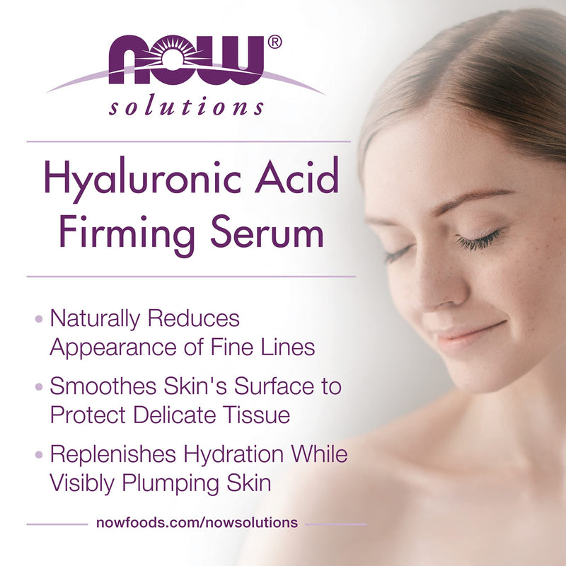 [Australia] - NOW Solutions, Hyaluronic Acid Firming Serum, Naturally Reduces Appearance of Fine Lines, 1-Ounce 