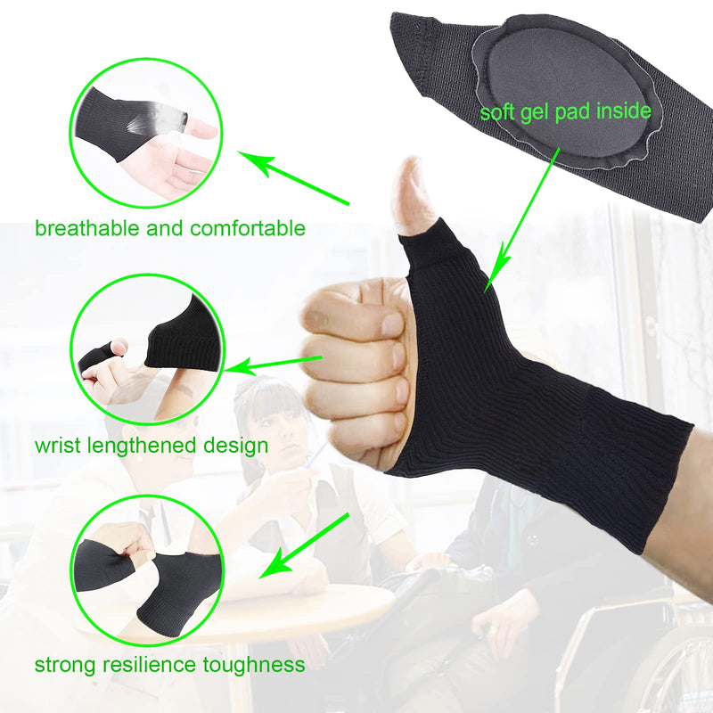 [Australia] - Arthritis Thumb Compression Gloves, Comfort Breathable Wrist Brace Fingerless Glove for Arthritis pain, Soft Thumb Support for Women and Men Hand(S) S 