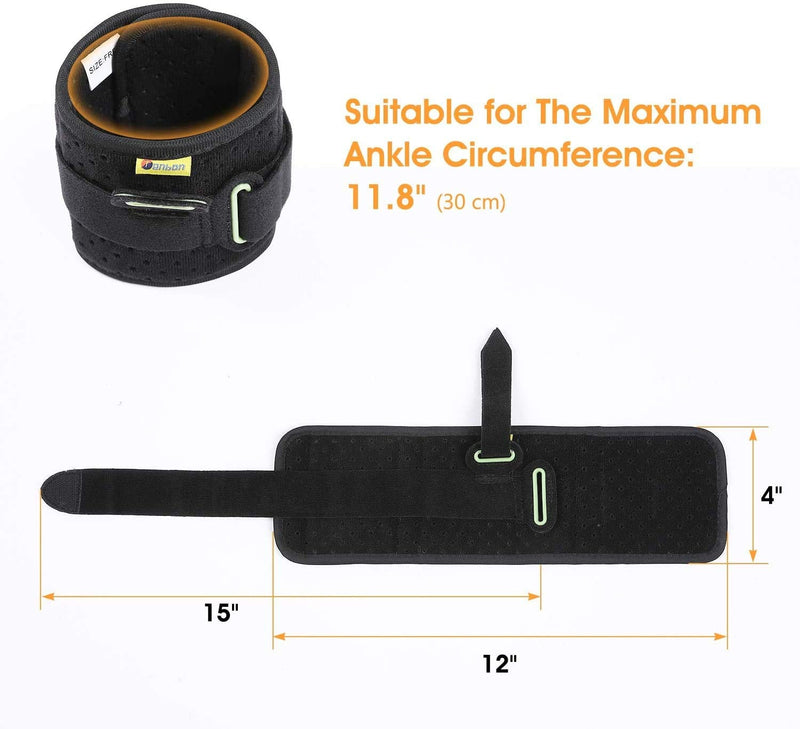 [Australia] - TENBON Ankle Support Drop Foot Brace Orthosis - Comfort Cushioned Adjustable Wrap Compression For Improved Walking Gait, Prevents Cramps Ankle Sprains 