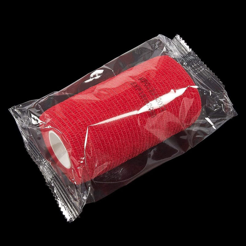 [Australia] - 12 Pack Self Adherent Stretch Bandage Roll, Vet Tape Wrap 4 Inch x 5 Yards for Sports, First Aid Kit (12 Colors) 