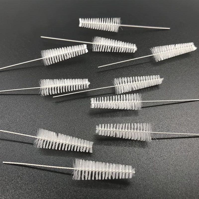 [Australia] - Hearing aid Vent earhook Tube Cleaning Brush Cleaning kit Hearing Amplifier Cleaning Tools Accessories (White, Pack of 10) White 10 Count (Pack of 1) 