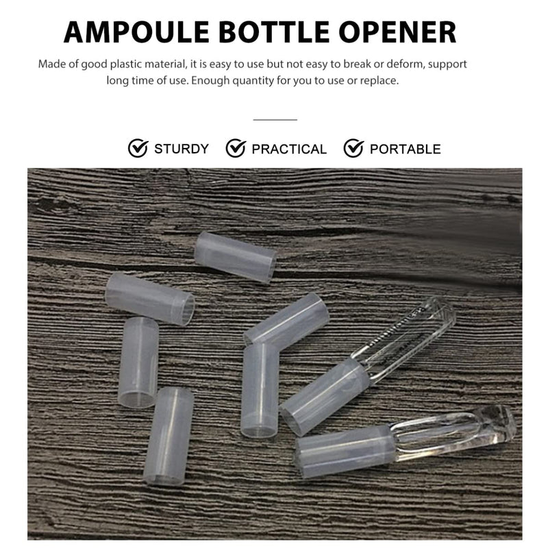 [Australia] - minkissy Ampoule Bottle Opener Ampoule Breaker: 50Pcs Snap It Ampoule Openers Portable Ampoule Bottle Sleeve Cover Ampule Ampoule Accessories 